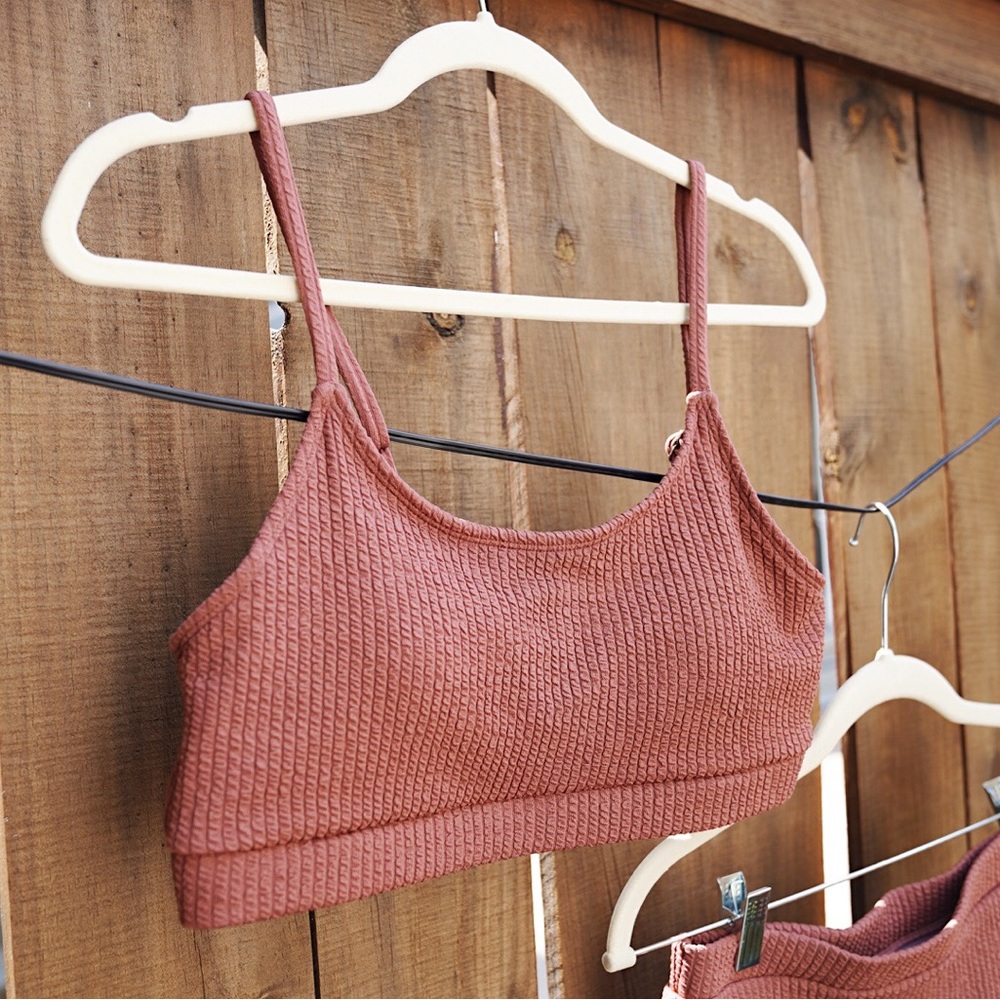 SOLD* Ribbed Redwood Bikini Set - Picture 3 of 6